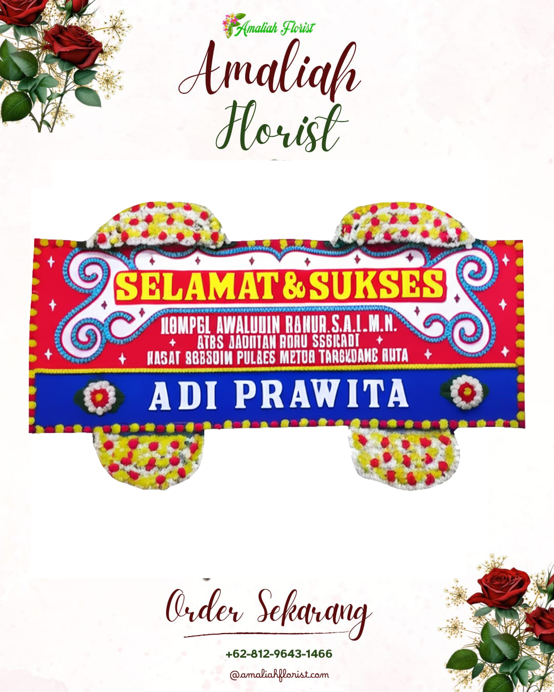 Papan Bunga Ucapan Selamat Astanajapura